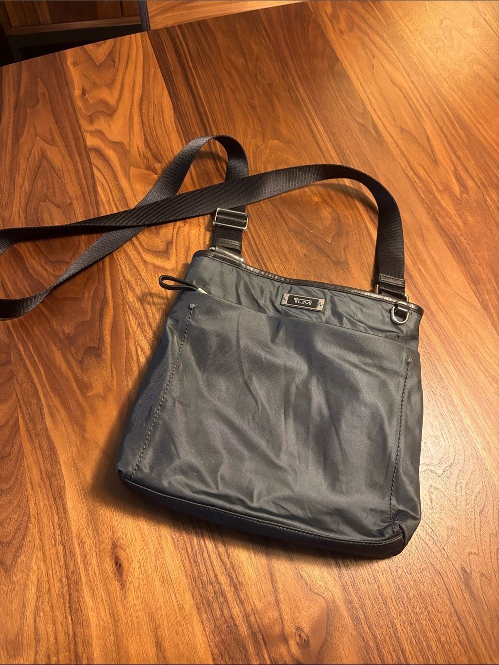 Tumi Black Nylon Crossbody Messenger Bag